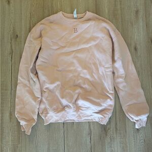 B Initial crewneck